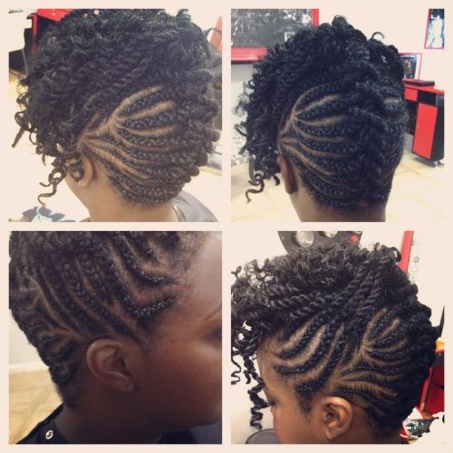 Braids And Twists Fauxhawk Hairstyles (Photo 5 of 20)