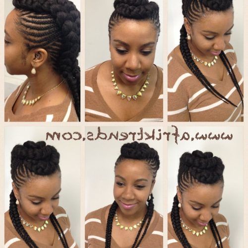 Box Braids And Cornrows Mohawk Hairstyles (Photo 4 of 15)