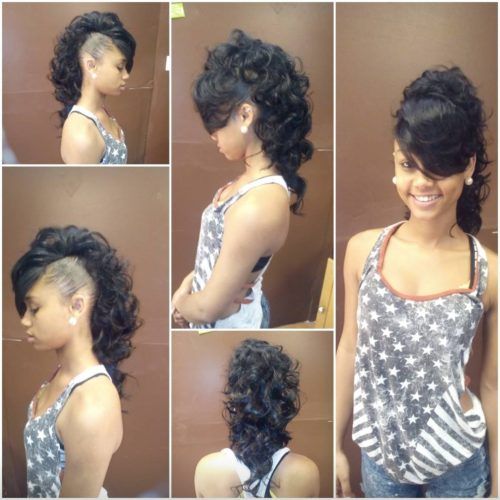 Curly Weave Mohawk Haircuts (Photo 1 of 20)