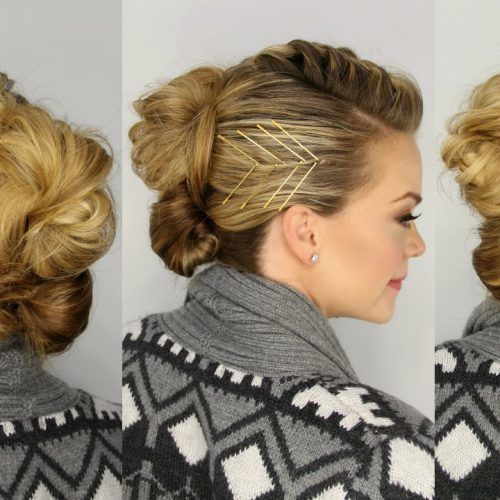 French Braid Pinup Faux Hawk Hairstyles (Photo 16 of 20)