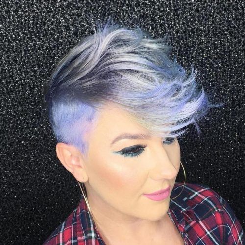 Lavender Ombre Mohawk Hairstyles (Photo 8 of 20)