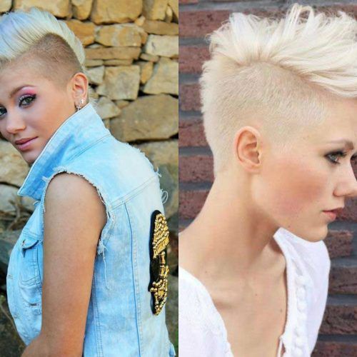 Blonde Curly Mohawk Hairstyles For Women (Photo 17 of 20)