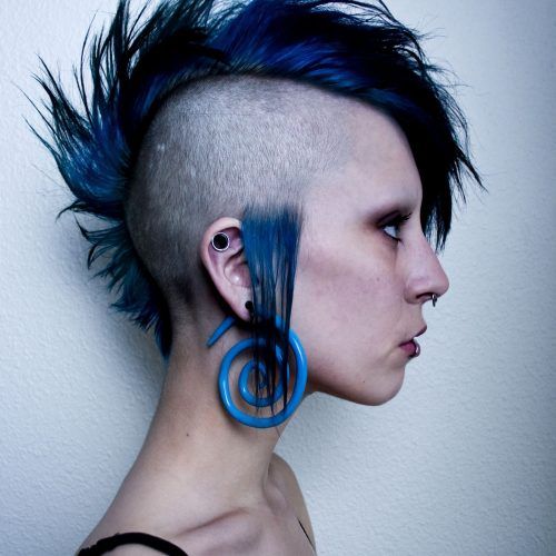 Blue Hair Mohawk Hairstyles (Photo 4 of 20)