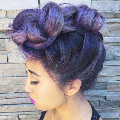 Lavender Ombre Mohawk Hairstyles (Photo 1 of 20)