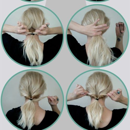 Curled-Up Messy Ponytail Hairstyles (Photo 15 of 20)