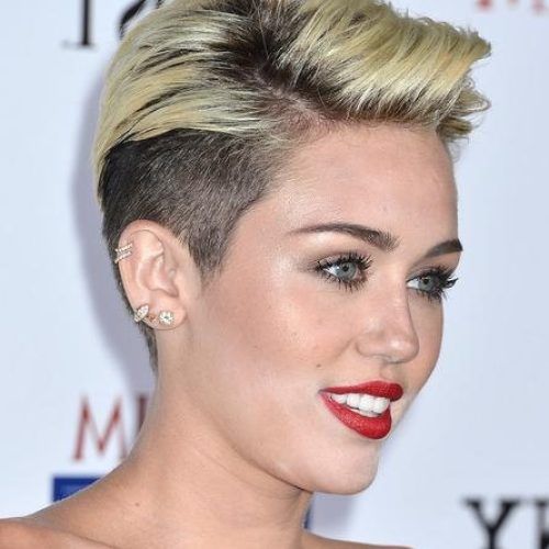 Miley Cyrus Short Hairstyles (Photo 12 of 20)