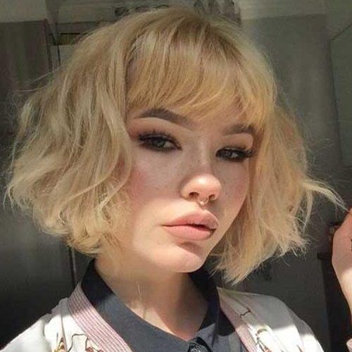 Short Blonde Hair With Bangs (Photo 5 of 15)