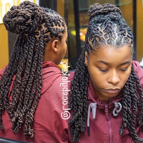 Braided Cornrows Loc Hairstyles For Women (Photo 10 of 15)