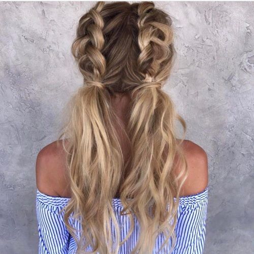 Braided Millennial-Pink Pony Hairstyles (Photo 14 of 20)