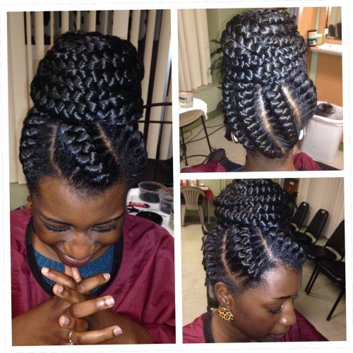 Cornrows Hairstyles In A Bun (Photo 10 of 15)