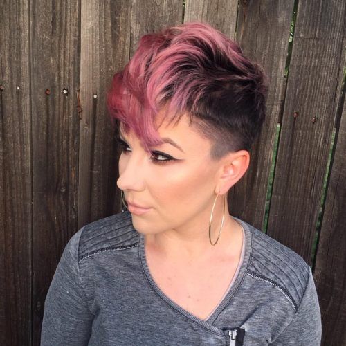 Edgy Textured Pixie Haircuts With Rose Gold Color (Photo 6 of 20)