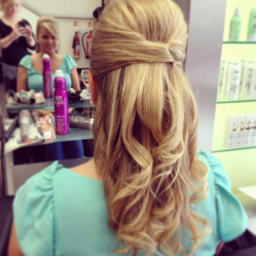 Half Up Half Down With Fringe Wedding Hairstyles (Photo 14 of 15)