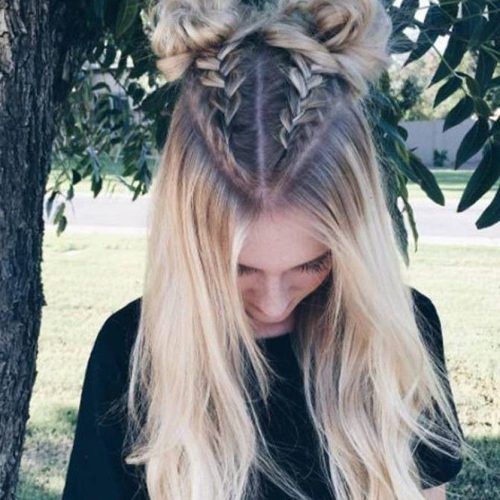 Half Up Top Knot Braid Hairstyles (Photo 13 of 20)