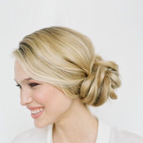 Knotted Side Bun Updo (Photo 4 of 15)