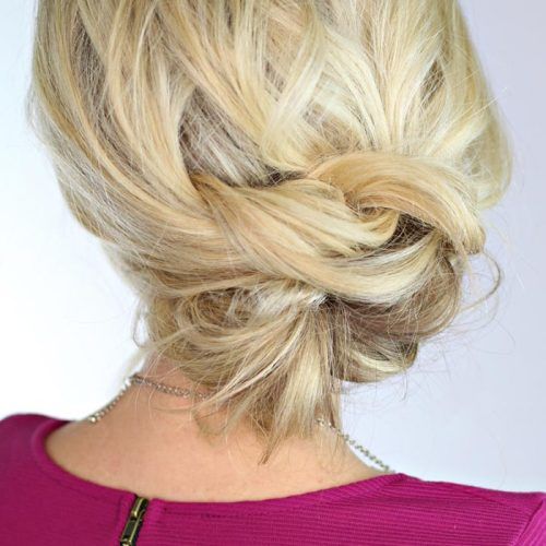 Knotted Side Bun Updo (Photo 13 of 15)