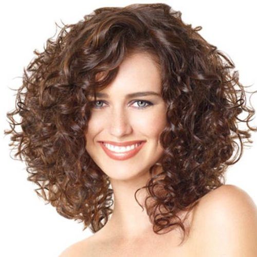 Layered Curly Medium Length Hairstyles (Photo 17 of 20)