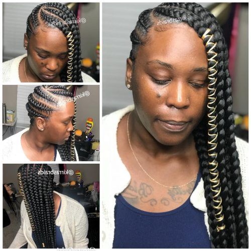 Long And Big Cornrows Under Braid Hairstyles (Photo 10 of 20)