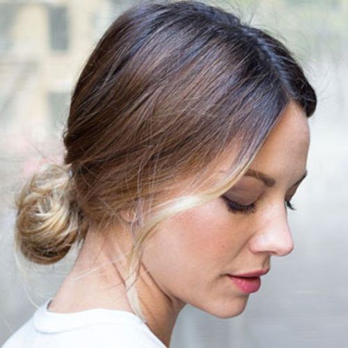 Low Bun For Straight Hair (Photo 9 of 15)