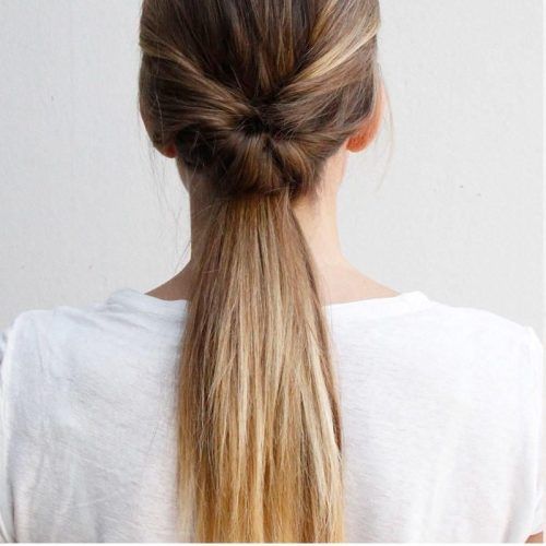 Low Twisted Flip-In Ponytail Hairstyles (Photo 1 of 20)