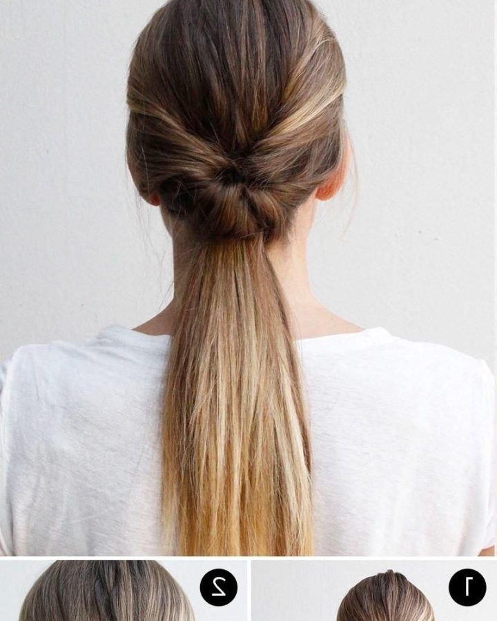 20 Photos Low Twisted Flip-in Ponytail Hairstyles