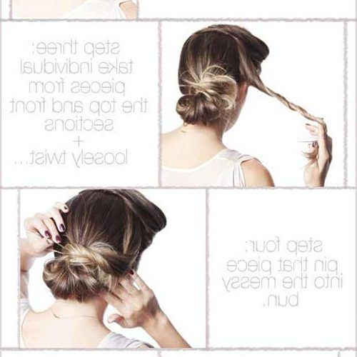 Messy Bun Prom Hairstyles With Long Side Pieces (Photo 19 of 20)