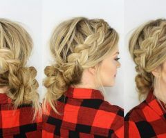 20 Best Collection of Messy Ponytail Hairstyles with Side Dutch Braid