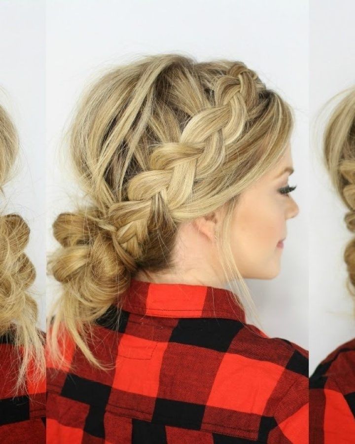 20 Best Collection of Messy Ponytail Hairstyles with Side Dutch Braid