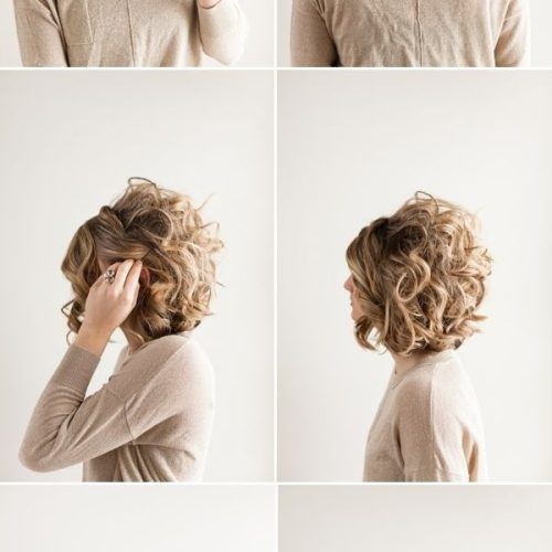 Messy Updo Hairstyles With Free Curly Ends (Photo 20 of 20)