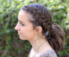 20 Photos Pony Hairstyles with Accent Braids