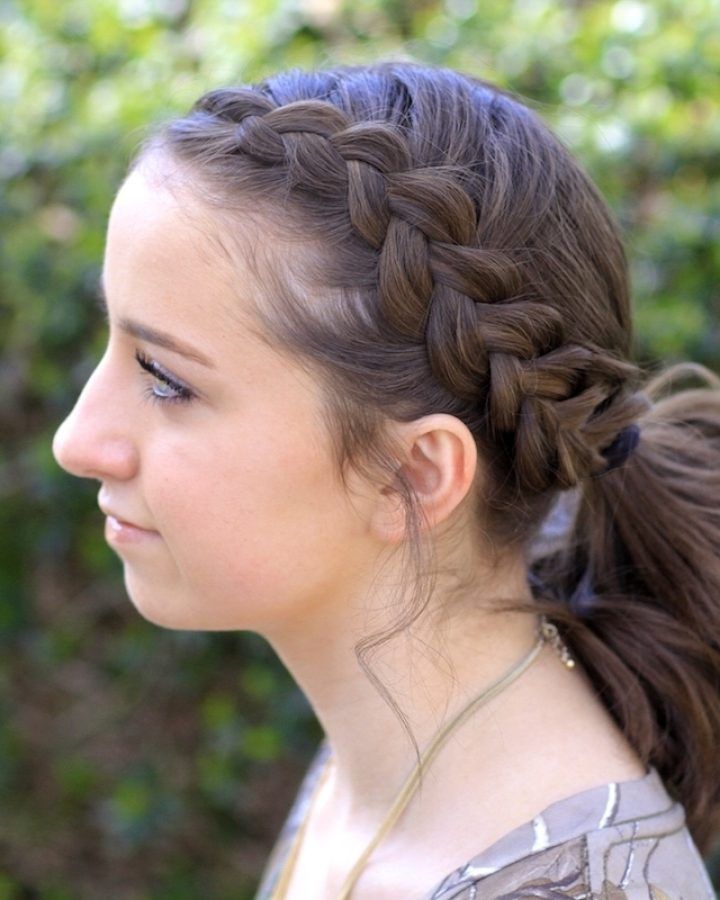 20 Photos Pony Hairstyles with Accent Braids