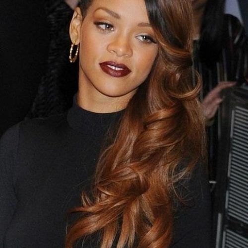 Rihanna Long Hairstyles (Photo 11 of 15)