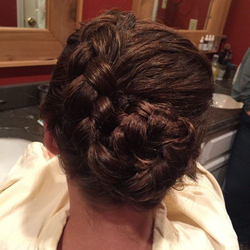 Rolled Roses Braids Hairstyles (Photo 17 of 20)