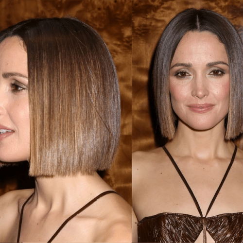 Rose Byrne Parted Blunt End Bob Hairstyles (Photo 15 of 15)