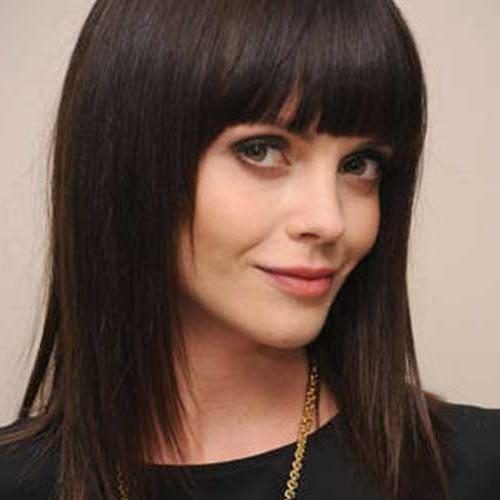 Round Face Long Hairstyles With Bangs (Photo 5 of 15)