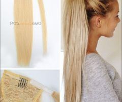 20 Photos Sexy White-blond Weave Ponytail Hairstyles