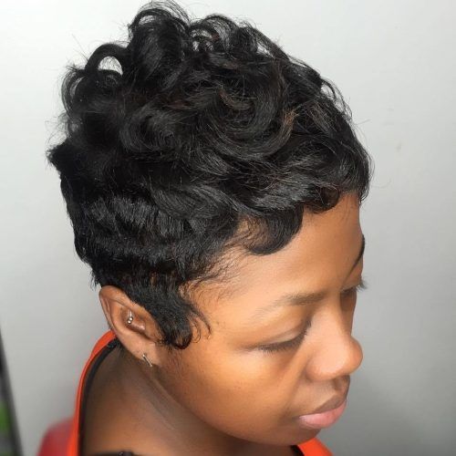 Short Black Pixie Hairstyles For Curly Hair (Photo 13 of 20)