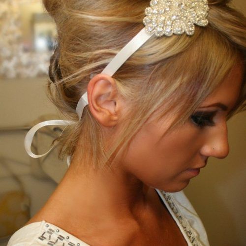 Teased Prom Updos With Cute Headband (Photo 15 of 20)