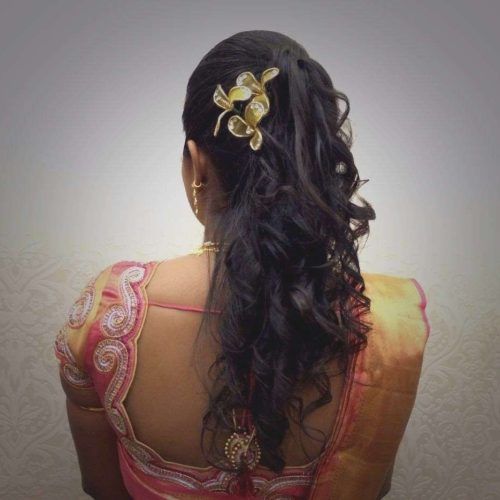 Wedding Reception Hairstyles For Indian Bride (Photo 13 of 15)