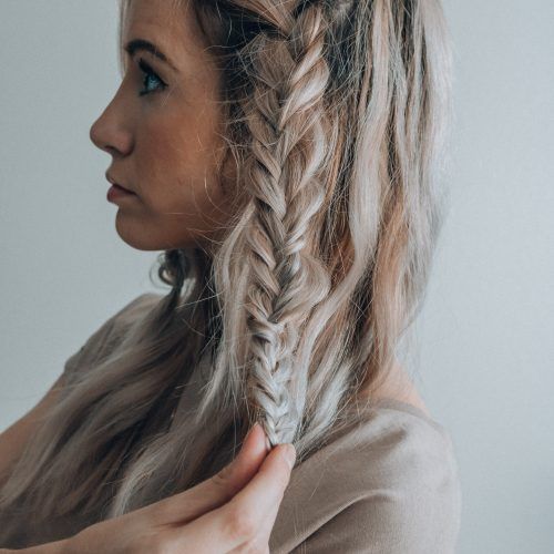 Back And Forth Skinny Braided Hairstyles (Photo 20 of 20)