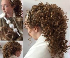 20 Best Collection of Big and Fancy Curls Bridal Hairstyles