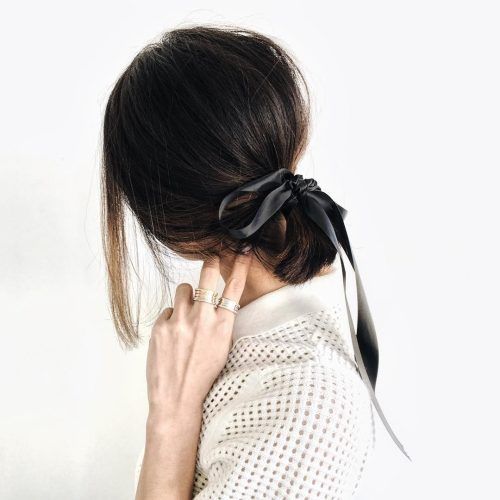 Black Bow Ponytail Hairstyles (Photo 20 of 20)