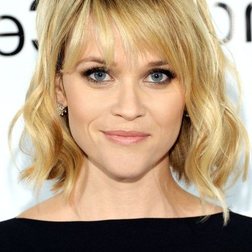 Blonde Lob Hairstyles With Sweeping Bangs (Photo 20 of 20)