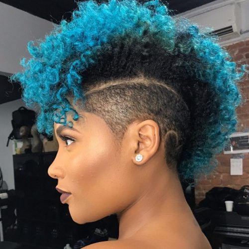 Blue Hair Mohawk Hairstyles (Photo 3 of 20)
