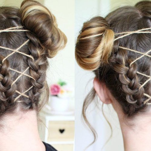 Braided Space Buns Updo Hairstyles (Photo 5 of 20)