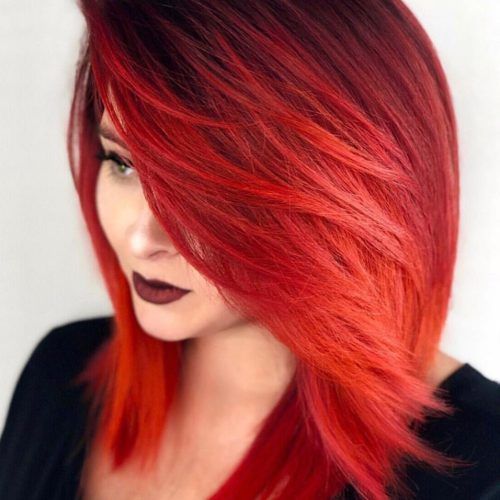 Bright Red Bob Hairstyles (Photo 13 of 20)