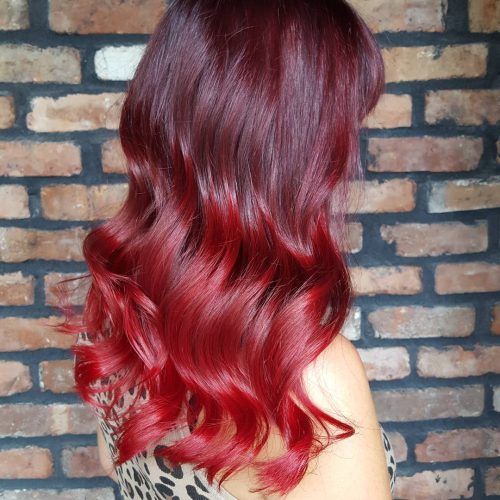 Bright Red Medium Hairstyles (Photo 12 of 20)