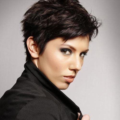 Brunette Pixie Haircuts (Photo 11 of 20)
