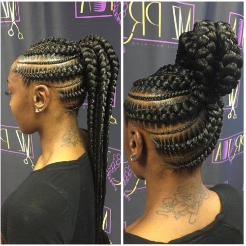 Cornrow Hairstyles Up In One (Photo 6 of 15)