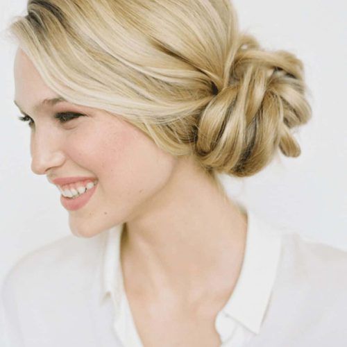 Fishtailed Snail Bun Prom Hairstyles (Photo 8 of 20)