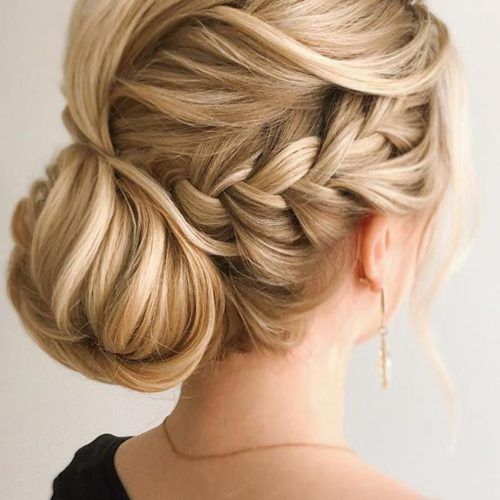Folded Braided Updo Hairstyles (Photo 4 of 20)